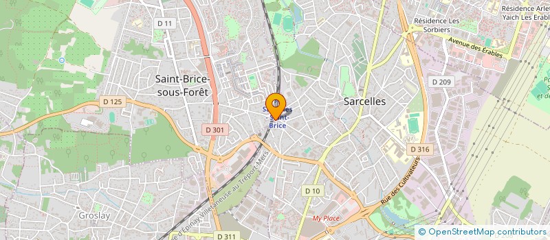 localisation de l'entreprise SCI TONY à SAINT-BRICE-SOUS-FORET