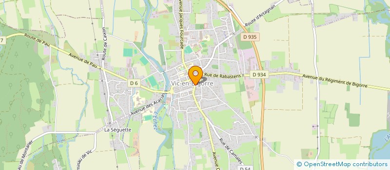 localisation de l'entreprise SCI TONY  VIC-EN-BIGORRE