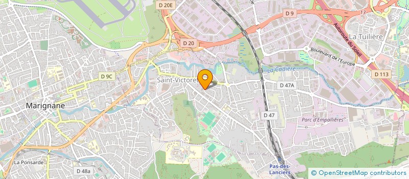 localisation de l'entreprise SCI TONY  SAINT-VICTORET