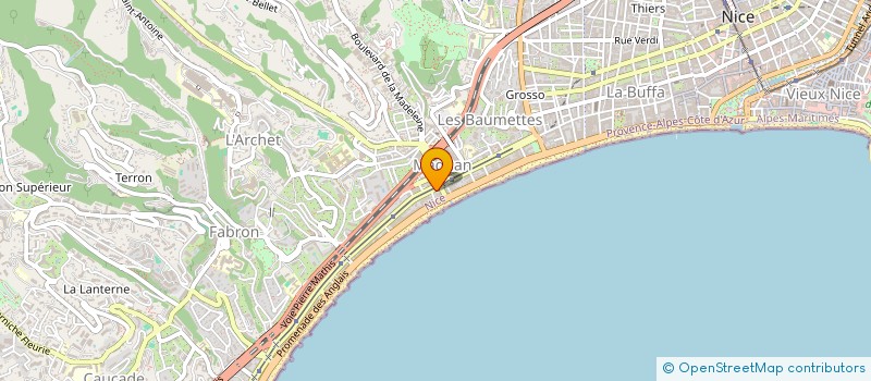 localisation de l'entreprise SCI TONY DE à NICE