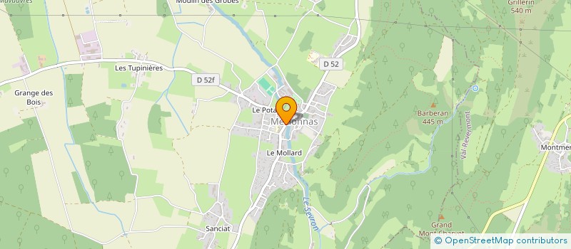localisation de l'entreprise SCI TONY FERRET à MEILLONNAS