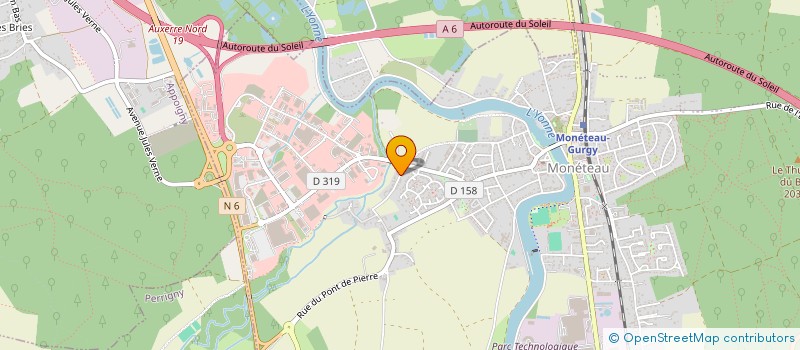 localisation de l'entreprise SCI TONY GC IMMOBILIER à MONETEAU