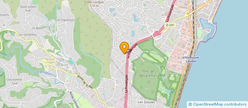 localisation de l'entreprise SCI TONYDY  VILLENEUVE-LOUBET