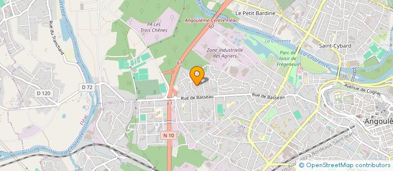 localisation de l'entreprise SCI TONYMMO 16 à ANGOULEME