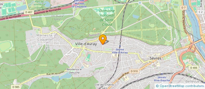 localisation de l'entreprise SCI TOOFUN BARCELO  VILLE-D'AVRAY