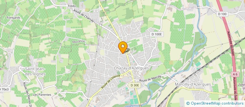 localisation de l'entreprise SCI TOOPIE  CHAZAY-D'AZERGUES