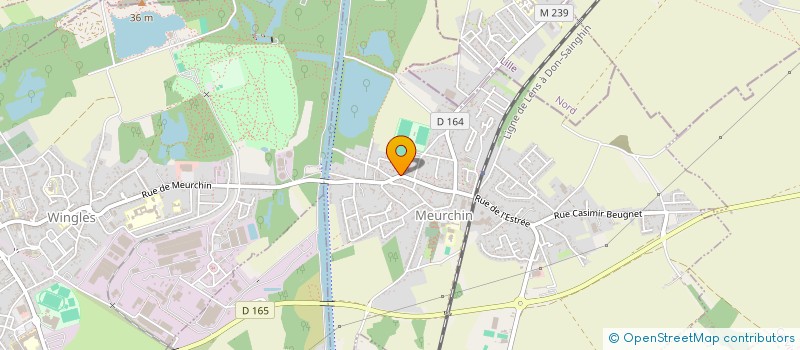 localisation de l'entreprise SCI TOP  MEURCHIN