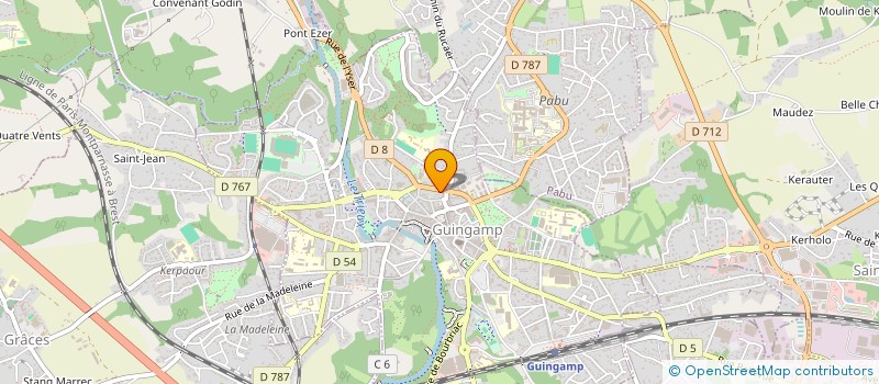 localisation de l'entreprise SCI TOP  GUINGAMP