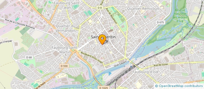 localisation de l'entreprise SCI TOP ADAMA à SAINT-QUENTIN