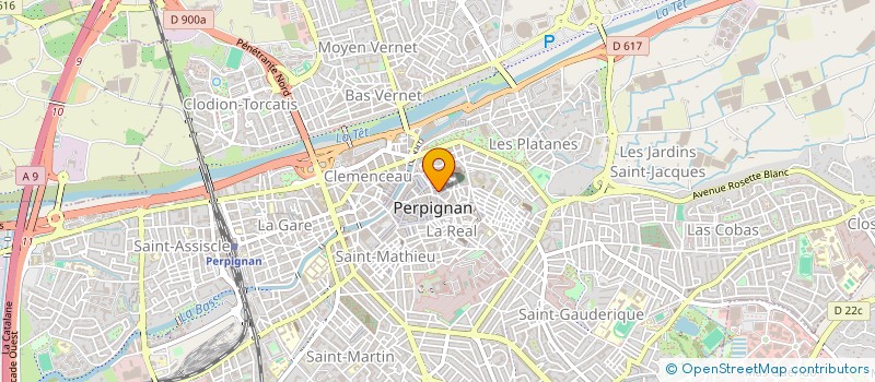 localisation de l'entreprise SCI TOP COUTURE  PERPIGNAN