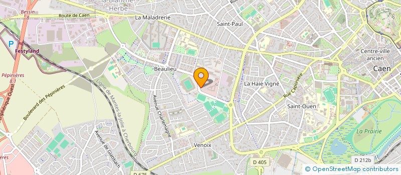 localisation de l'entreprise SCI TOP GUN à CAEN