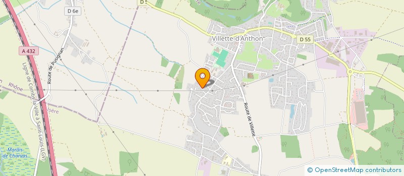 localisation de l'entreprise SCI TOP IMMOBILIER  VILLETTE-D'ANTHON