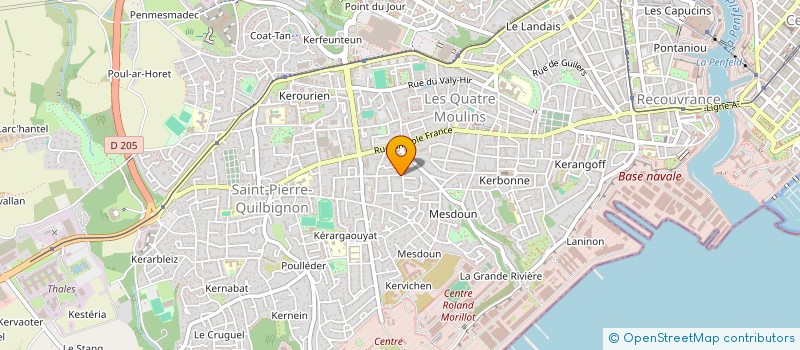 localisation de l'entreprise SCI TOPAZE  BREST