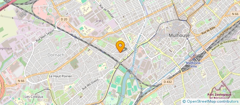 localisation de l'entreprise SCI TOPAZE  MULHOUSE