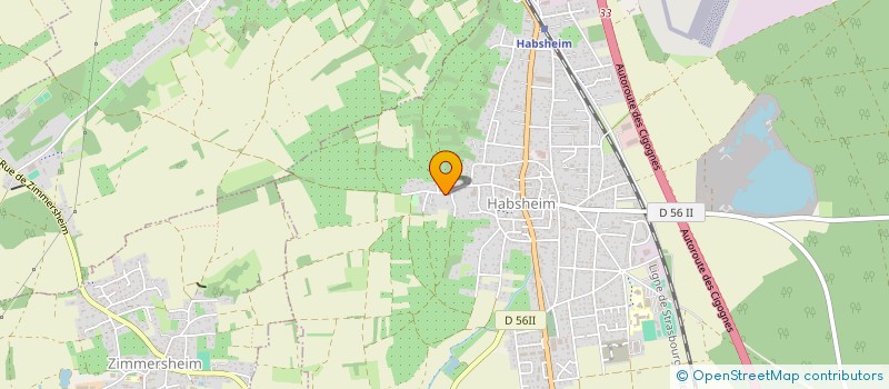 localisation de l'entreprise SCI TOPAZE  HABSHEIM