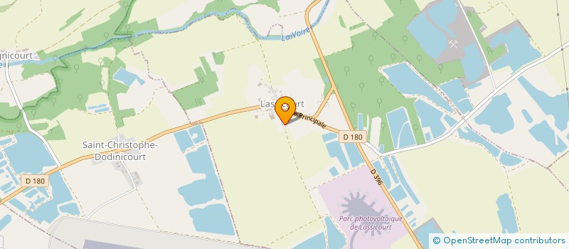 localisation de l'entreprise SCI TOPAZE  LASSICOURT