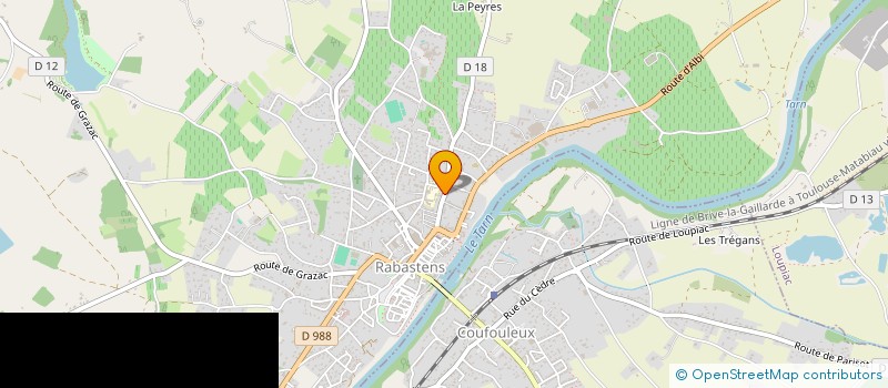 localisation de l'entreprise SCI TOPAZE à RABASTENS