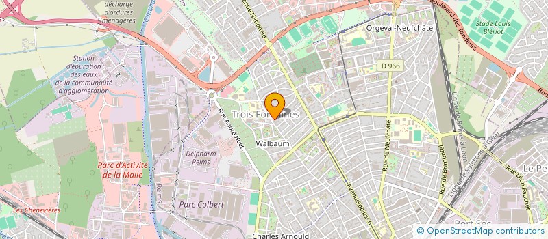 localisation de l'entreprise SCI TOPAZE  REIMS