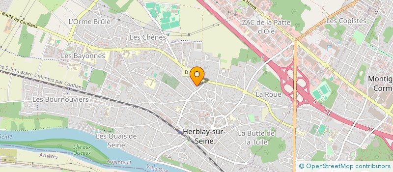 localisation de l'entreprise SCI TOPAZE IMMOBILIER  HERBLAY-SUR-SEINE