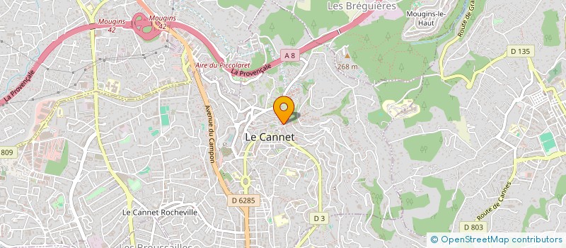 localisation de l'entreprise SCI TOPAZE-MTM à LE CANNET