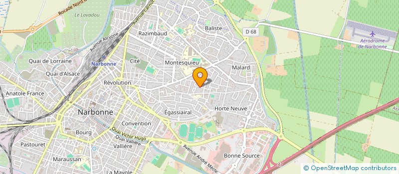 localisation de l'entreprise SCI TOPAZES à NARBONNE
