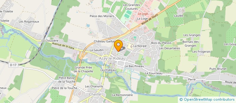 localisation de l'entreprise SCI TOPAZZE  AZAY-LE-RIDEAU