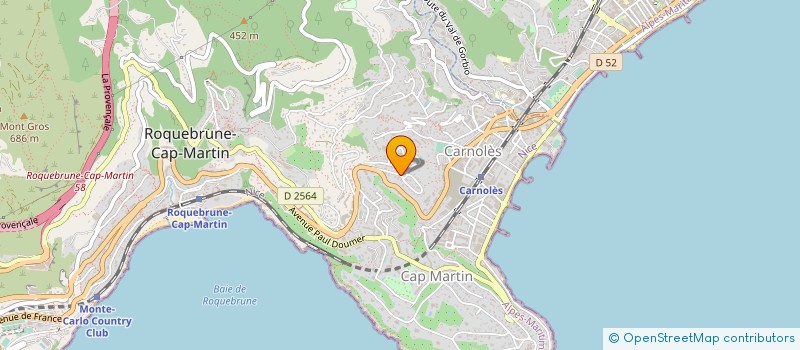 localisation de l'entreprise SCI TOPHER à ROQUEBRUNE-CAP-MARTIN