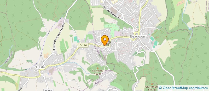 localisation de l'entreprise SCI TOPINO à BEAUCOURT