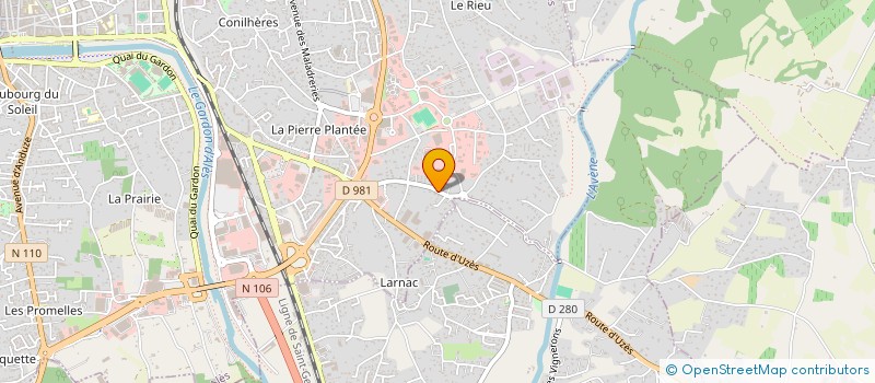 localisation de l'entreprise SCI TOPIVAL  ALES