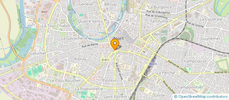 localisation de l'entreprise SCI TOPSAIL  NIORT