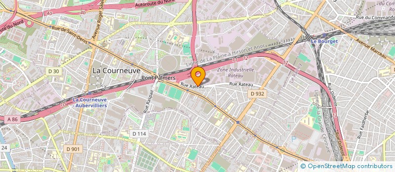 localisation de l'entreprise SCI TORANI à LA COURNEUVE