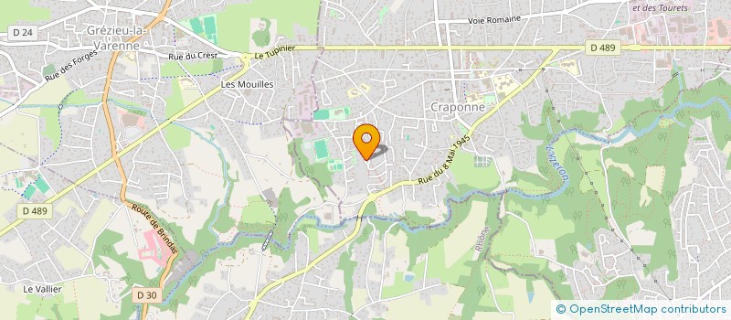 localisation de l'entreprise SCI TORAY  CRAPONNE