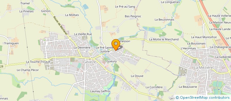 localisation de l'entreprise SCI TORO-IMMO  GEVEZE