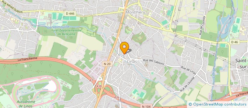 localisation de l'entreprise SCI TORRE SHIFT FRANCE à LINAS