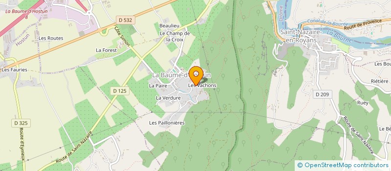 localisation de l'entreprise SCI TORRES  LA BAUME-D'HOSTUN