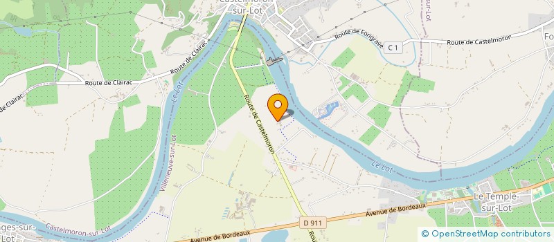 localisation de l'entreprise SCI TORTORICI  LE TEMPLE-SUR-LOT