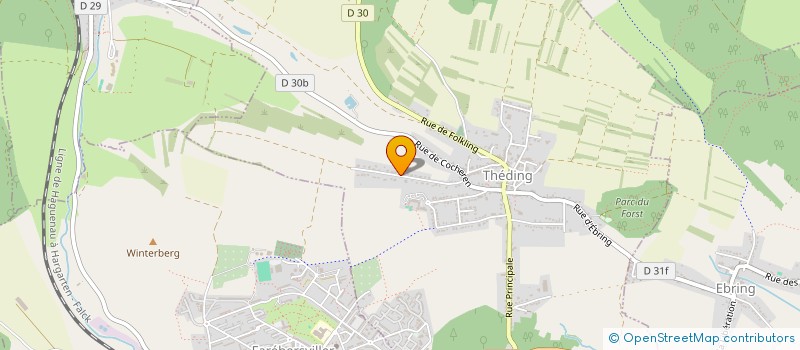 localisation de l'entreprise SCI TOSCA  THEDING