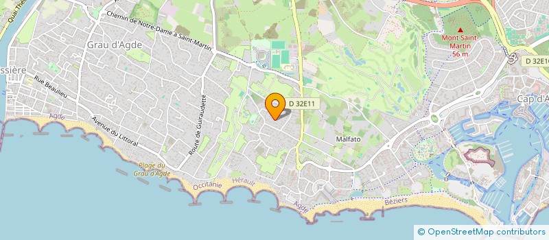 localisation de l'entreprise SCI TOSCA  AGDE