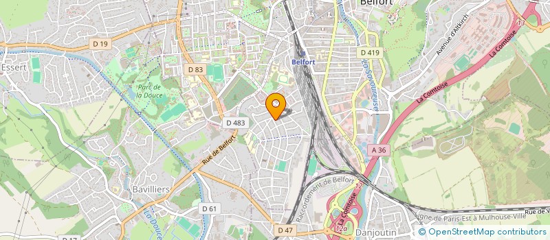 localisation de l'entreprise SCI TOSCA  BELFORT