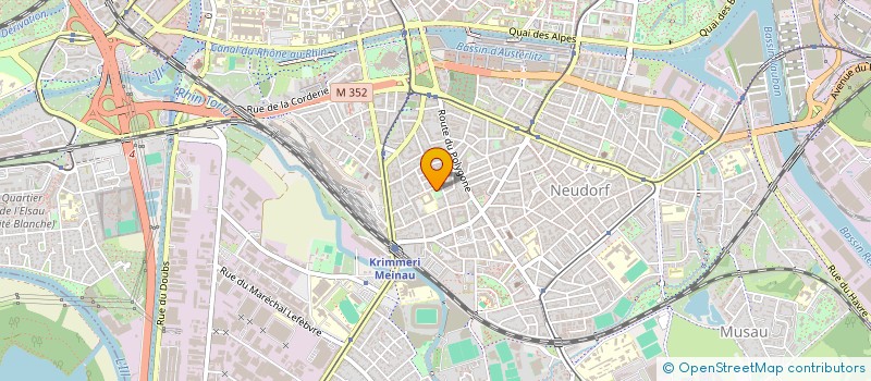 localisation de l'entreprise SCI TOSCANA  STRASBOURG