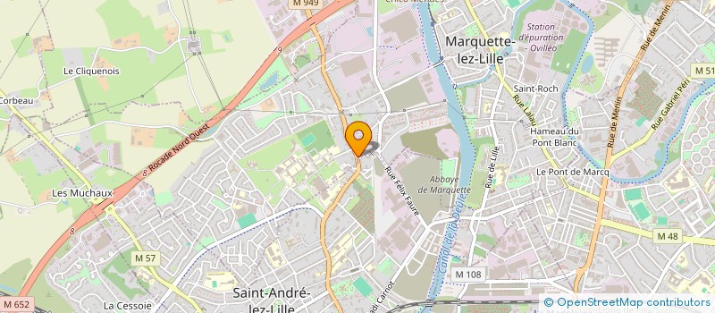 localisation de l'entreprise SCI TOSCANE  MARQUETTE-LEZ-LILLE