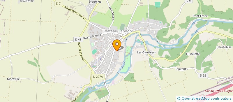 localisation de l'entreprise SCI TOSCANE  CHATEAU-LANDON