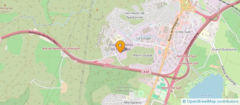 localisation de l'entreprise SCI TOSCANE à NARBONNE