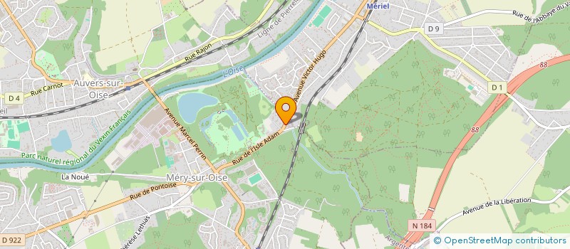 localisation de l'entreprise SCI TOSCANE  MERY-SUR-OISE