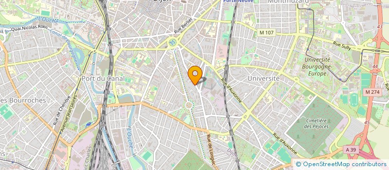 localisation de l'entreprise SCI TOSCANE à DIJON