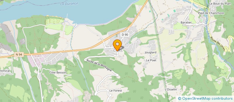 localisation de l'entreprise SCI TOSELLI  LES ORRES