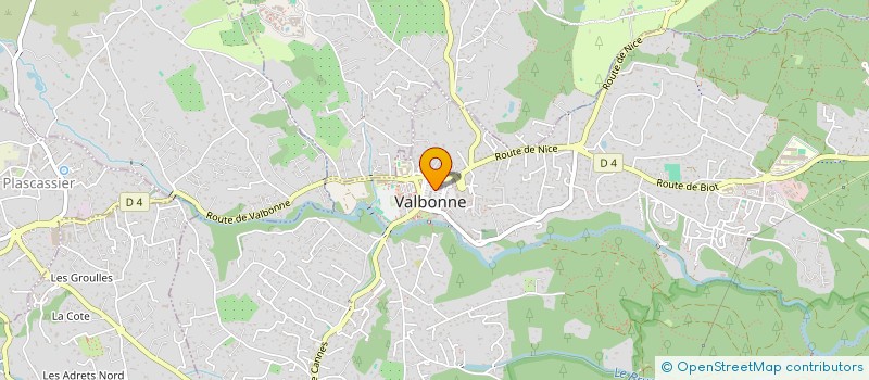 localisation de l'entreprise SCI TOSOKOUN  VALBONNE