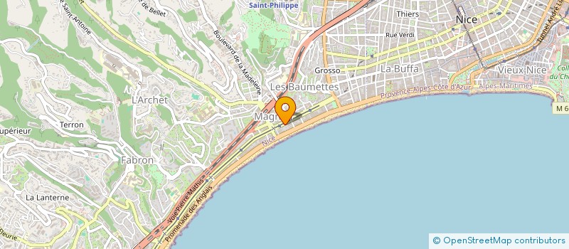 localisation de l'entreprise SCI TOSTEN à NICE