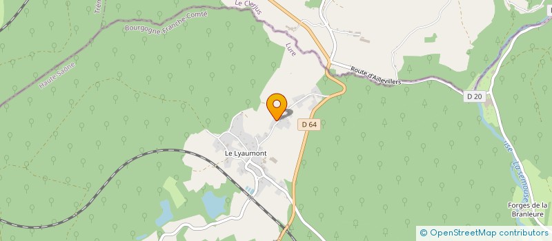 localisation de l'entreprise SCI TOTEM  AILLEVILLERS-ET-LYAUMONT