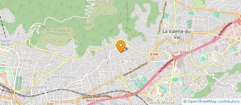 localisation de l'entreprise SCI TOTEM A  TOULON